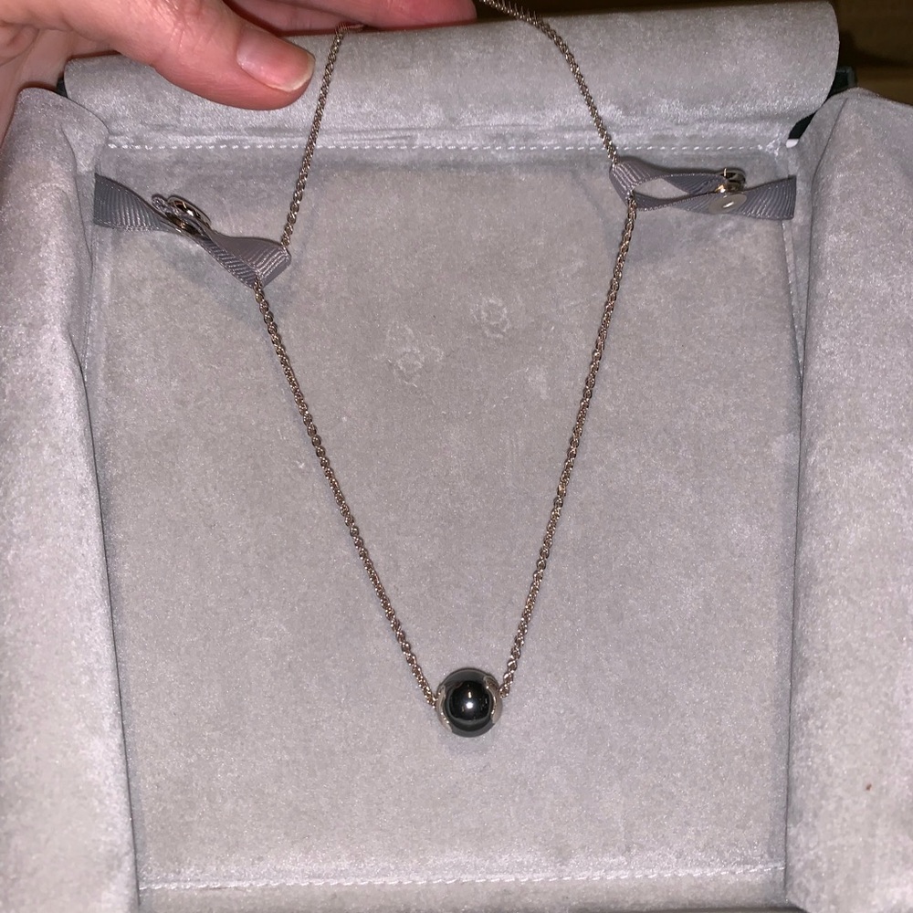 Movado Hematite necklace
